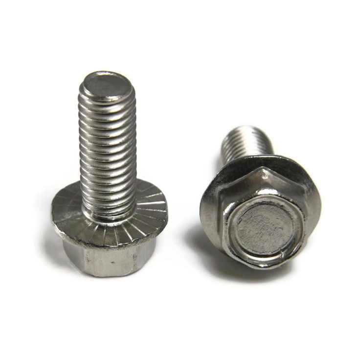 Śruby z łbem sześciokątnym ząbkowanym